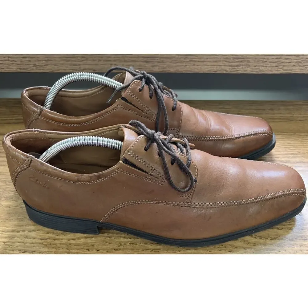 Collection by clarks size‎ 10 mens brown lace up Ultimate Comfort Dress Shoes